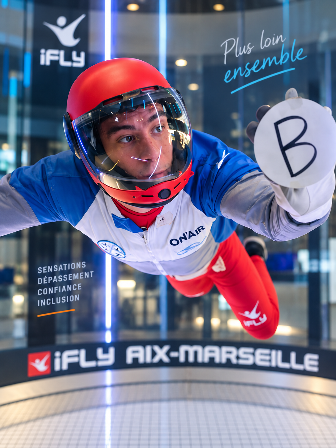Handisport en soufflerie